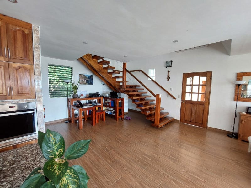 Office corner in the living room area