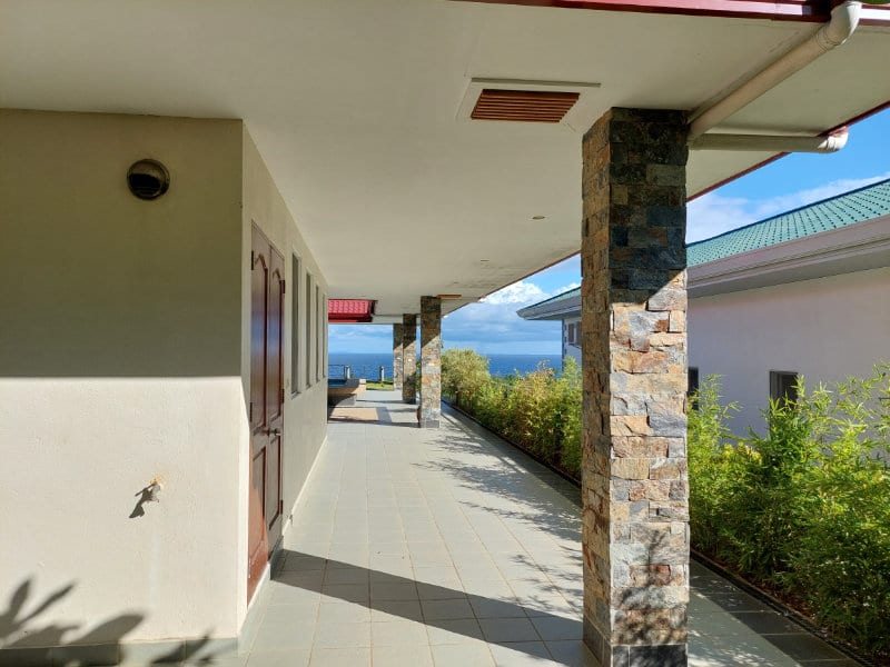 Veranda with garden view